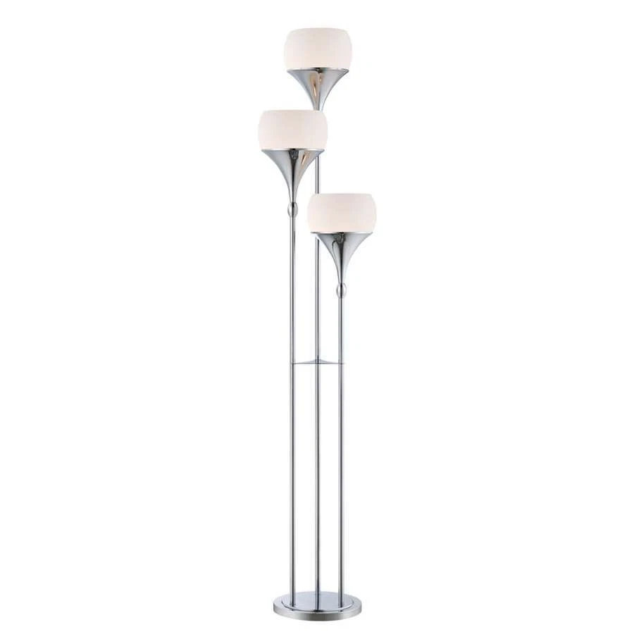 Floor lamp frosted glass shade deals