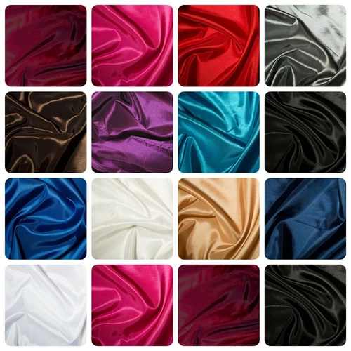 Taffeta Fabric - 13 Plain Colours - 100% Polyester Material - 57" (145cm) wide
