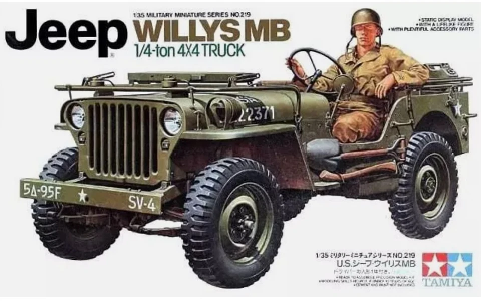 British Driver & Tommy on Willys Utility Truck Africa WWII 1:35 KIT RE and PL - Immagine 4 di 4