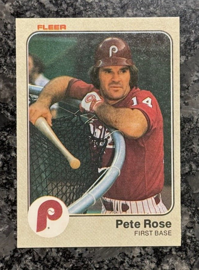 1983 Fleer Pete Rose #171 Philadelphia Phillies GREATEST HITTER EVER