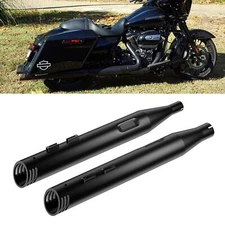 SHARKROAD 4" Slip On Mufflers For Harley Touring 17-UP Street Glide Exhaust Nice