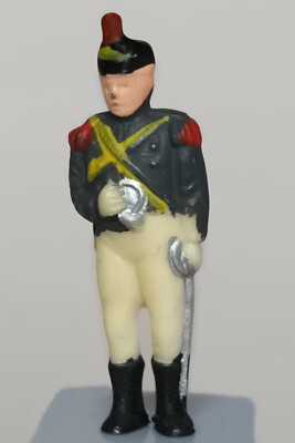 Soldat mit Horn und Säbel - VARIANTE Roter Federbusch - Original - Meine Fotos !