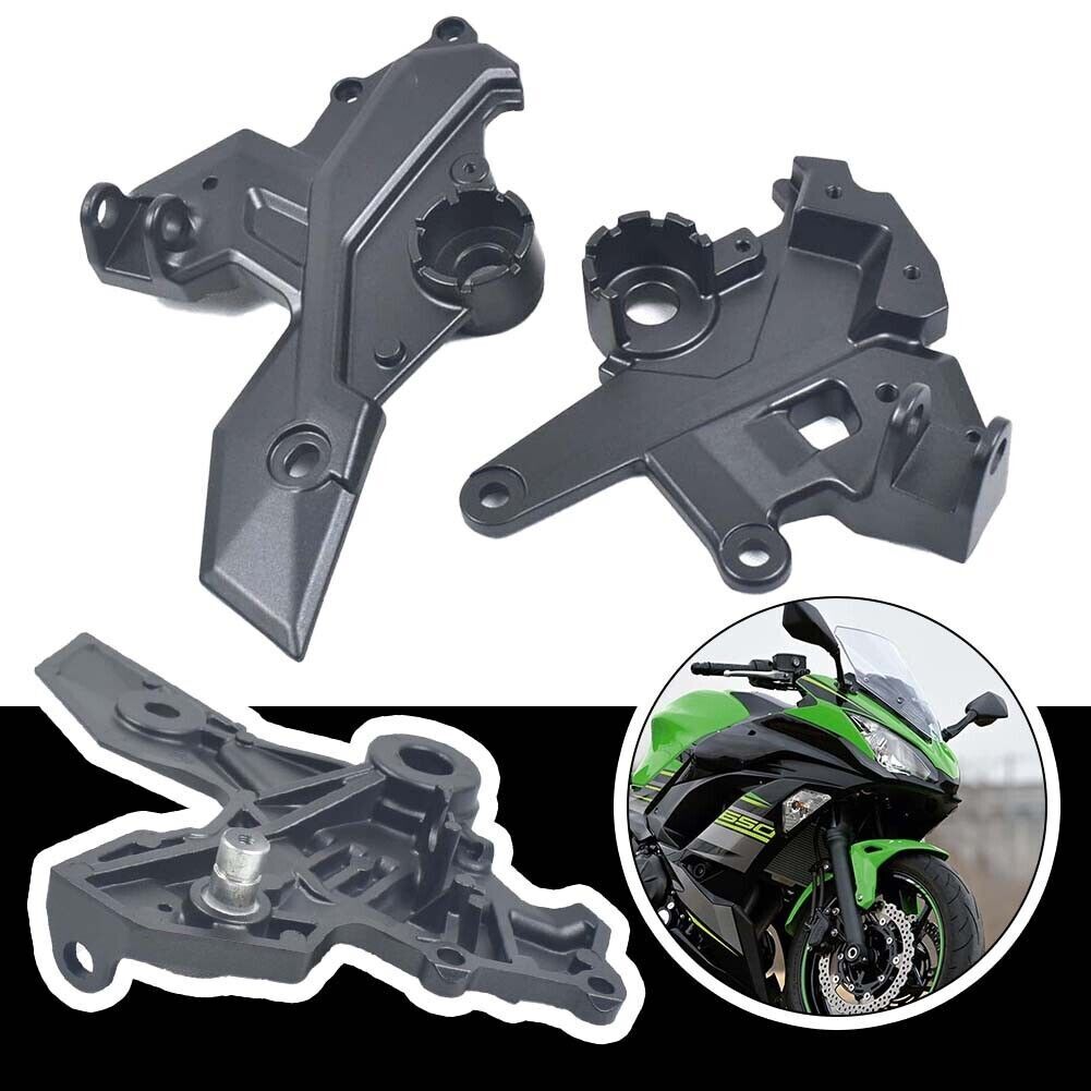 For KawasakiZ650 NINJA650 20172022 Front Footrests Foot Pegs Pedal Bracket eBay