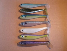 Basstrix Paddle tail 6 inch 3 pack 7 colors to choose from New in Pack