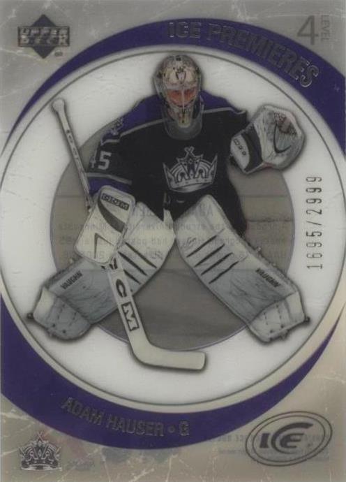 2005-06 Upper Deck Ice - Ice Premieres Adam Hauser #198 /2999 (RC) for ...