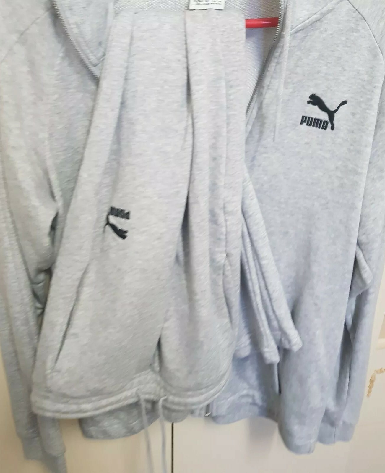 puma grey and white tracksuit
