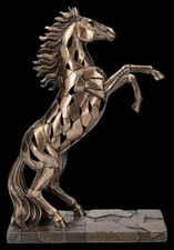 Pferde Figur LED - Abstraktes Aufbäumen - Tierfigur Dekoration Veronese 29cm