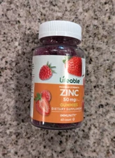 Maximum Strength Zinc Gummies, Berry, 50 mg, 60 Gummies (25 mg per Gummy)