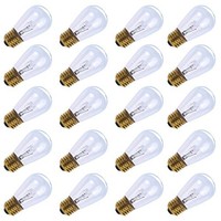 Pack Of 20pcs 11 Watt S14 Warm Replacement Glass Bulbs - E26 Medium Candelabra S on sale Pack Of 20pcs 11 Watt S14 Warm Replacement Glass Bulbs - E26 Medium Candelabra S on sale