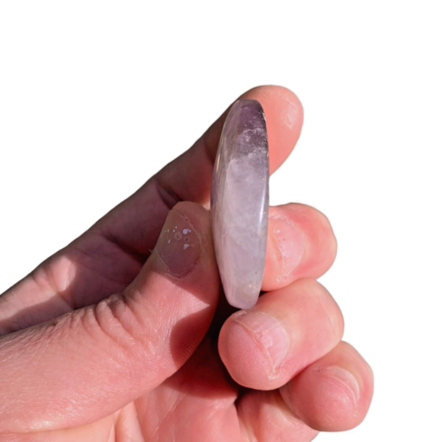 Natural Oval Amethyst 5 Piece Usui Reiki Set W/ Gold Engraved Reiki Symbols - Picture 8 of 20