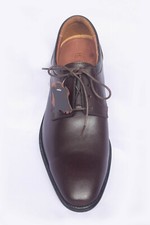 K THOMAS DERBY DARK BROWN GENUINE LEATHER SHOES US SIZE 8