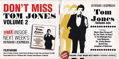 TOM JONES Volume 1 & 2 ( SUNDAY EXPRESS Newspaper Double Album )