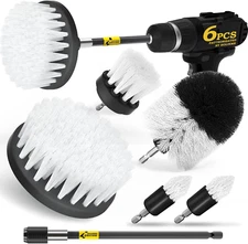 6Pack Drill Brush Power Scrubber Cleaning Brush Extended Long Attachment Set All