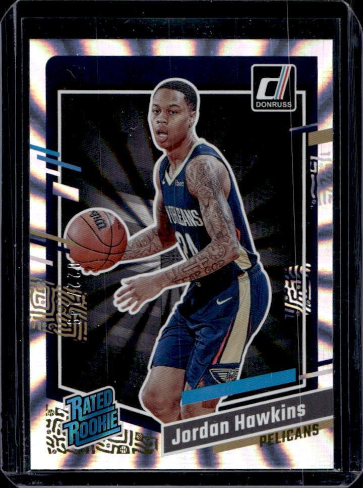 2023-24 Donruss Jordan Hawkins Laser Holo RC #/149 #219 Pelicans