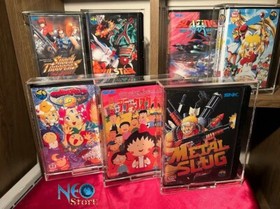 Kaizer protective acrylic case 99% UV block for SNK Neo-Geo AES home cartridge
