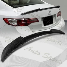 For 2013-2018 Acura ILX Sedan V-Style Carbon Fiber Duckbill Trunk Spoiler Wing