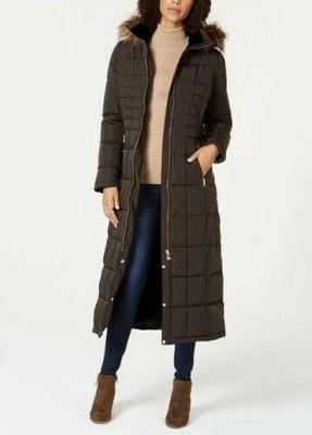 Buy solid faux fur hooded walker jacket 