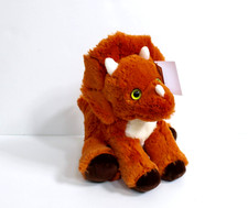 Aurora Sue The Dinosaur Dino Triceratops Soft Plush Stuffed Animal 9 in