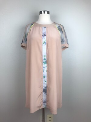 pink lace shift dress