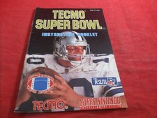 Tecmo Super Bowl Super Nintendo SNES Instruction Manual Booklet ONLY