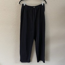 Vintage St. John Sport Pants Medium Black Santana Knit Marie Gray Quiet Luxury