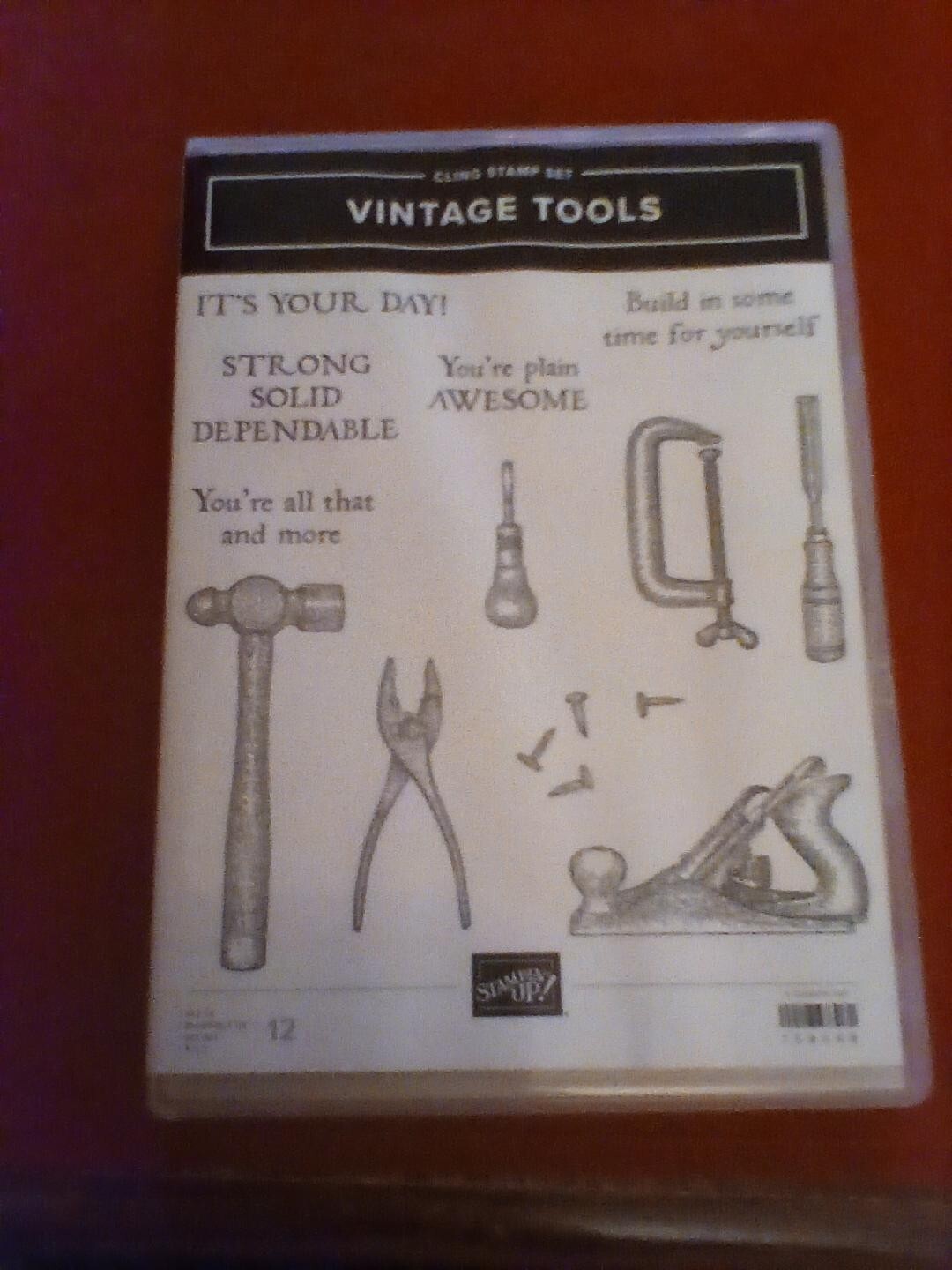 Stampin Up Vintage Tools cling stamp set Excellent Used eBay