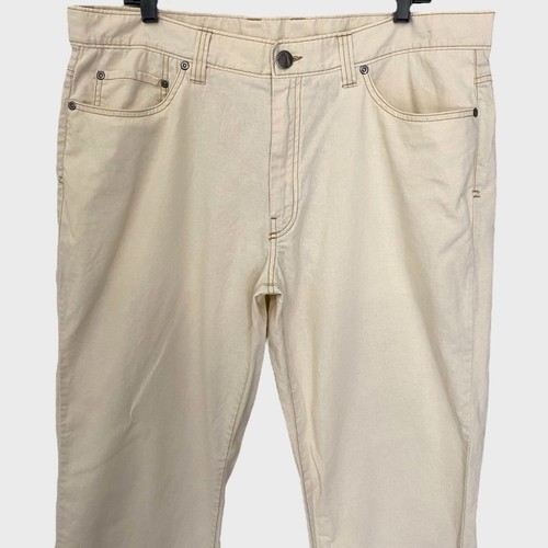 Cubavera Straight-Leg Linen Pants Cream Men's 38X30 Casual Vacation Golf Beach - Picture 5 of 8