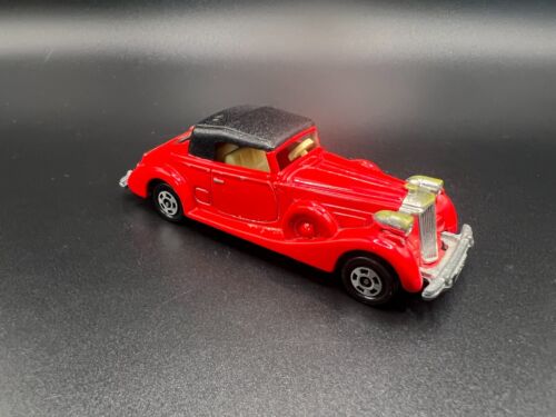 Tomica Packard Coupe Roadster Red Japan Discolored Plastic - Picture 2 of 4