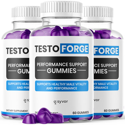 (3 Pack) Testo Forge Gummys Advanced Male Support Formula TestoForge 180 Gummies