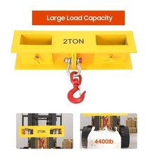 2T 4400LBS Forklift Lifting Hook Tine Hook Mobile Crane UK