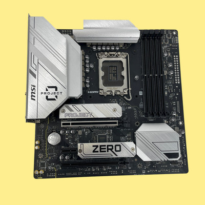 FOR PARTS MSI B760M PROJECT ZERO DDR5 Intel LGA1700 mATX Motherboard #IS0394