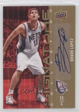 2009-10 Upper Deck Signature Collection Brook Lopez #55 Auto