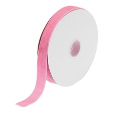 Velvet Ribbon Gift Wrapping 3/4 Inch x 15 Yard Bright Pink Single Face Velvet