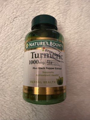 Nature's Bounty Turmeric 1,000mg Plus Black Pepper Extract, 60 Capsules