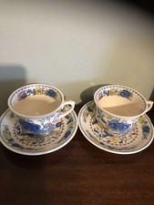 Masons 2 large Tea Cups and Saucers Regency Pattern v g con