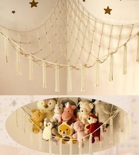 Stuffed Animal Storage Hammock or Standard(41.5"L x 55.2"W x 41.5"H), Beige