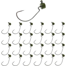 Reaction Tackle Mushroom JigHead 1/8oz - Green Pumpkin - EWG