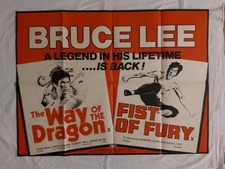 BRUCE LEE   UK QUAD ORIGINAL POSTER 30 X 40 ''