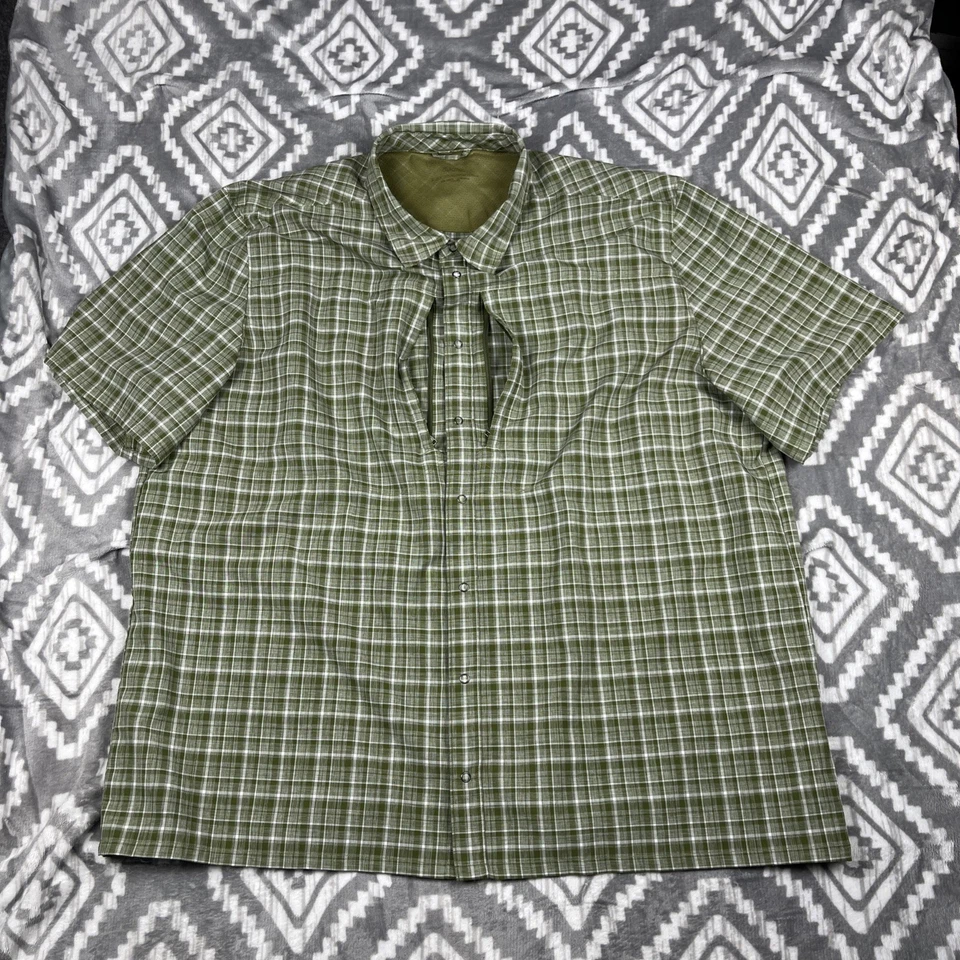 5.11 Tactical Shirt Mens 4X Plaid Covert Performance Short Slv Snap Zip Pocket - Image 2 of 4