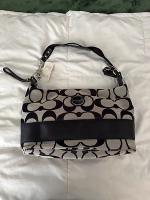 Coach Black Signature Hobo Bag for sale - eBay