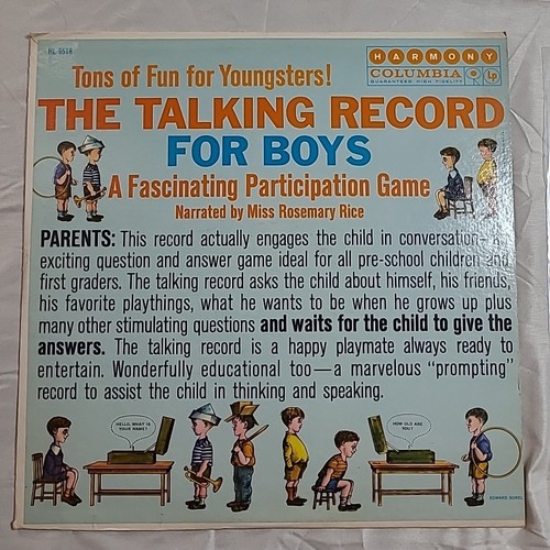 Rosemary Rice – The Talking Record For Boys LP HL 9518 - Picture 2 of 13