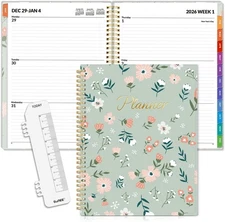 SUNEE 2026 Weekly and Monthly Planner - from January 2026 - December 2026, 8.5"x