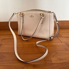 USED Coach Bag White Shoulder from JAPAN