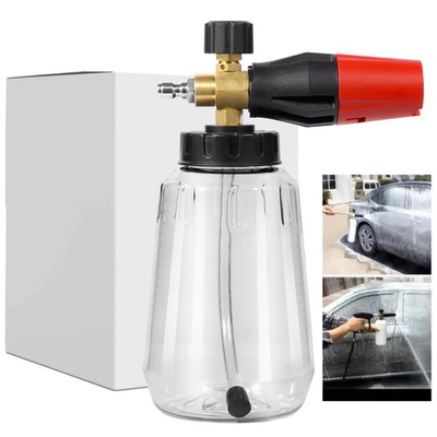 #ad Car Cleaning Wash Pressure Washer Snow Foam Lance Cannon Sprayer Gun Soap Bottle $18.99