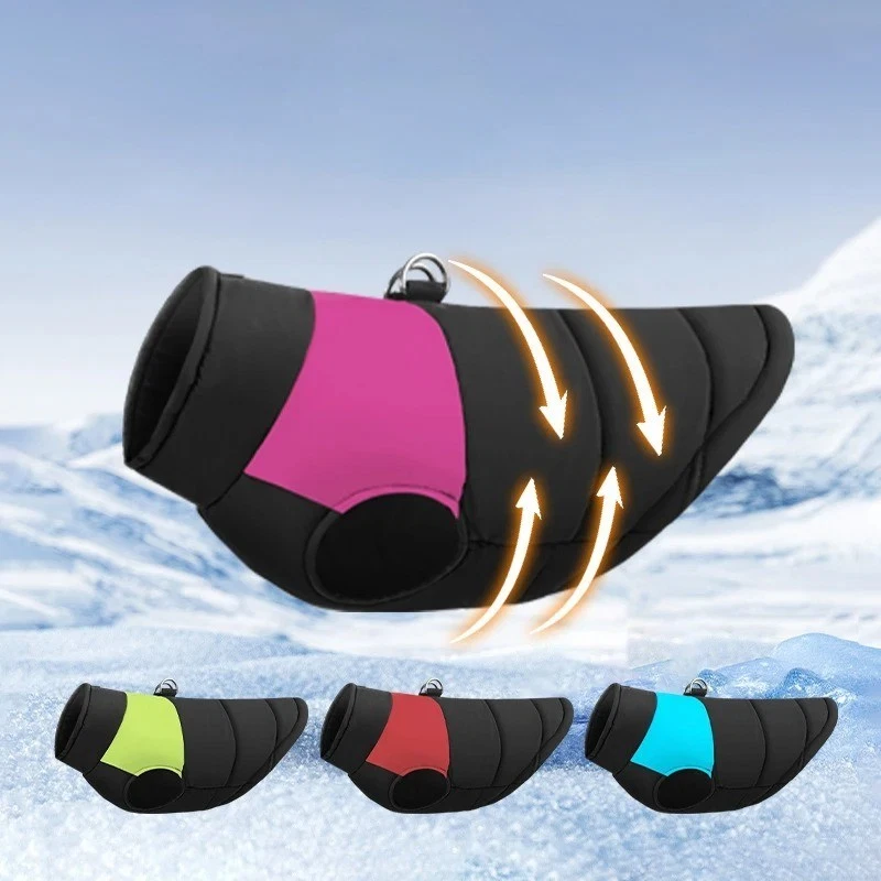 Chaqueta de Invierno para Perros, Chaleco Impermeable a Prueba de Viento para Perros Grandes Medianos Pequeños Foto 2 de 4