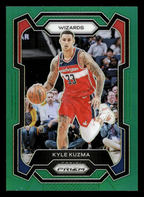Kyle Kuzma 2023-24 Prizm Green Refractor #25 Washington Wizards *032C
