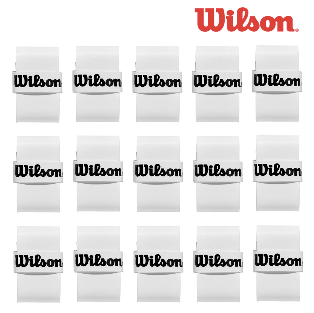 Wilson Comfort Pro WRZ4016WH Tennis Racket Grip - White (Pack of 12)