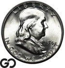 1954-D Franklin Half Dollar, Lustrous Gem BU++