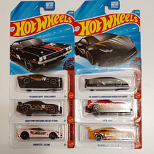Hot Wheels Night Speed 6-Car Lot 1:64 '70 Challenger Mustang GT500 Hurac n