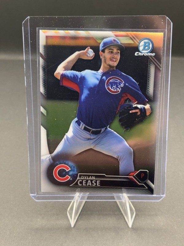Bowman Chrome 2016 Refractor Dylan Cease Cubs Baseball Card #BDC-127